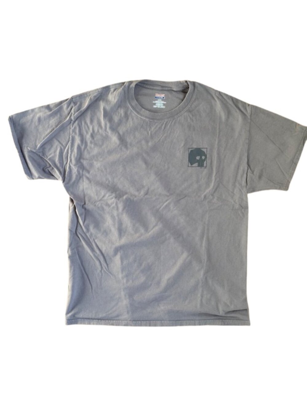 The Boneyard Surf & Skate Shop Martha’s Vineyard MA Skull Logo Tee Gray Men’s L
